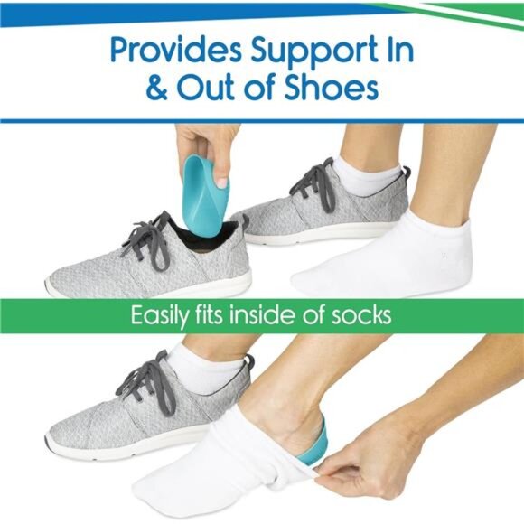 Heavy Duty Heel Cups for Heel Pain Relief & Support - Gel Cushion - Picture 5 of 7